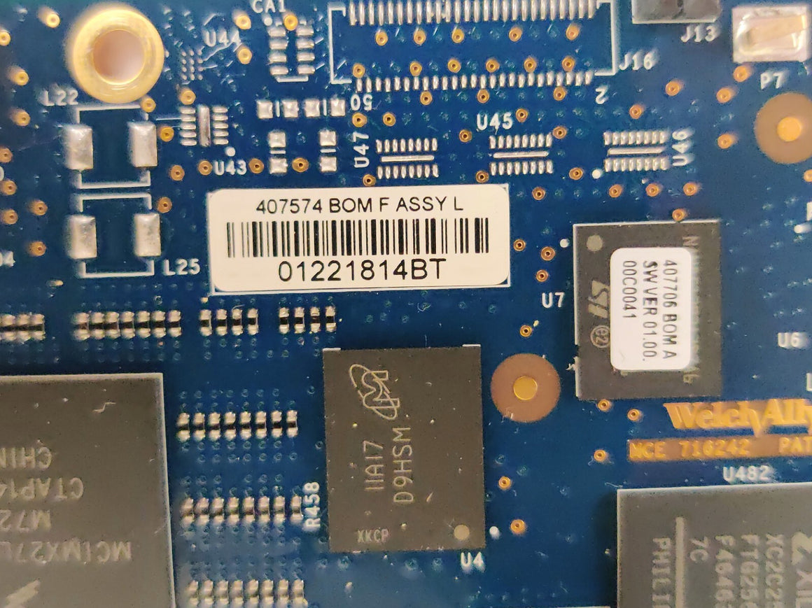 Welch Allyn 103352 PCBA Motherboard for Connex VSM 6000 68MXTW  w Cables