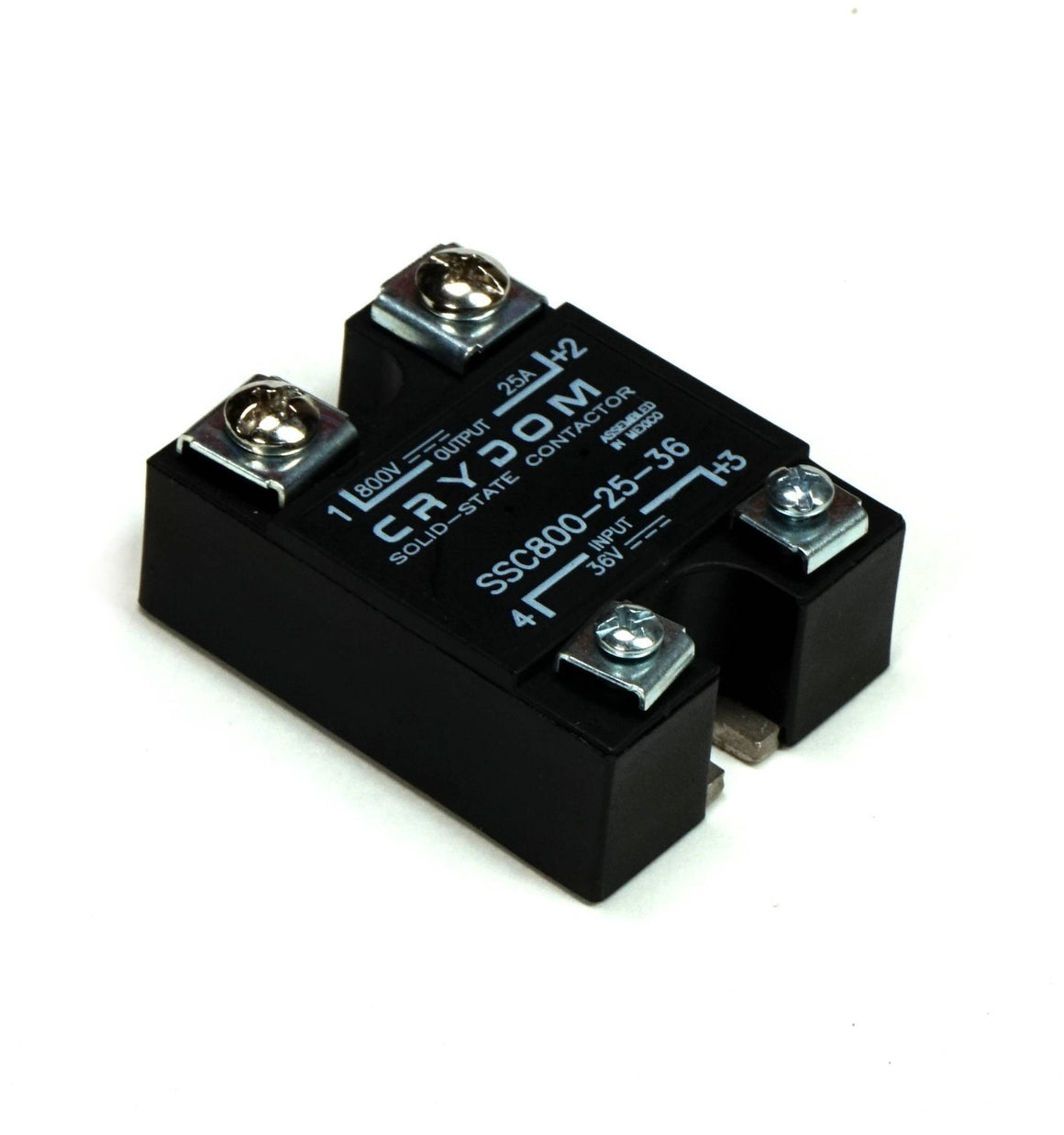 Crydom SSC800-25-36 Solid State Relay Output 800 VDC 25 Amp Input 36V