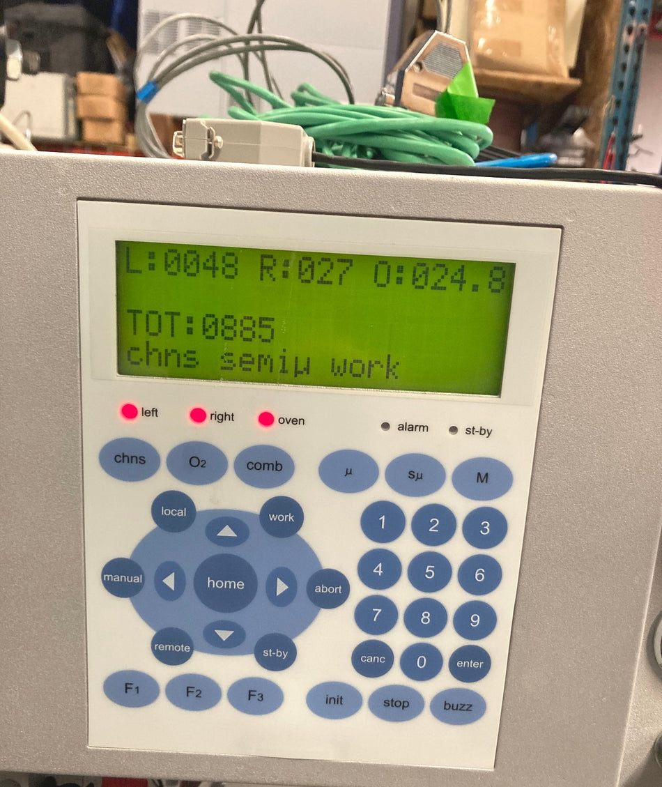 Costech ECS 4010 CHNS-O Elemental Analyzer LCD Control Panel. Working