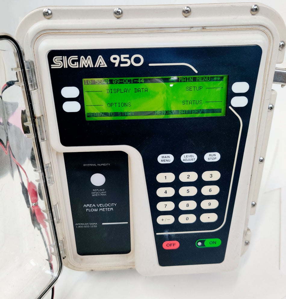 Sigma American Sigma Hach 950 Ultrasonic AV Flow Meter 75k Hz for ISCO Water Sampler