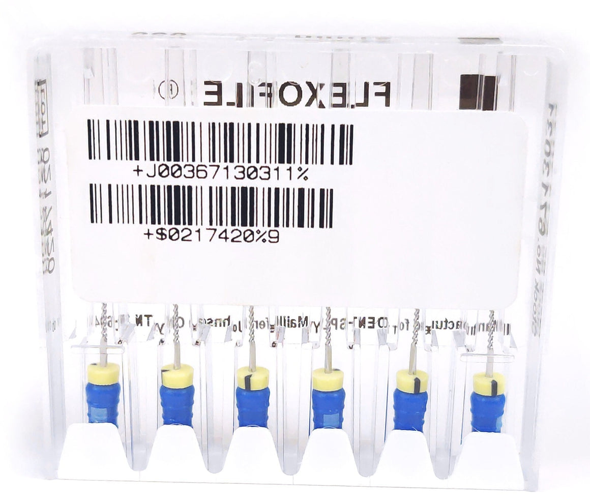 Dentsply Maillefer Flexofile Endodontic Stainless Steel 21mm 030 6/Pk Lot of 144