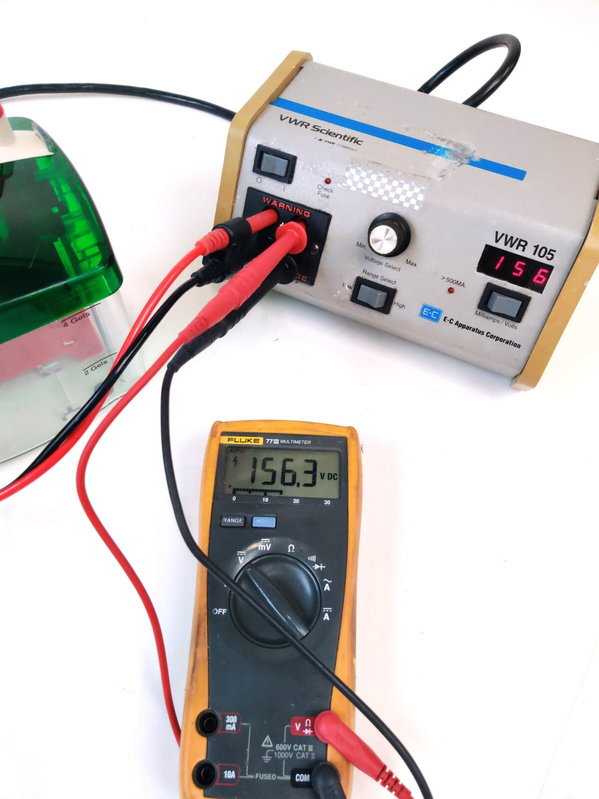 VWR E-C Apparatus 105 Electrophoresis Power Supply 250V, 300mA, 200W *Tested* - 