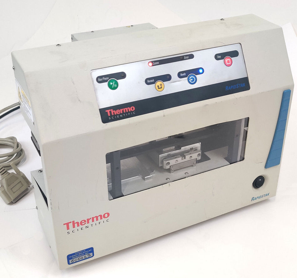 Thermo Scientific RapidStak Microplate Stacker F01489 w Power Supply