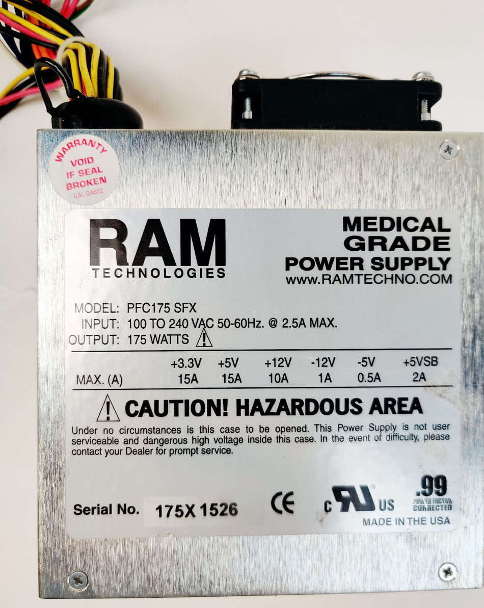 Agilent 6210 LC/MS TOF G1969A RAM 175W Power Supply PFC175-SFX Tested