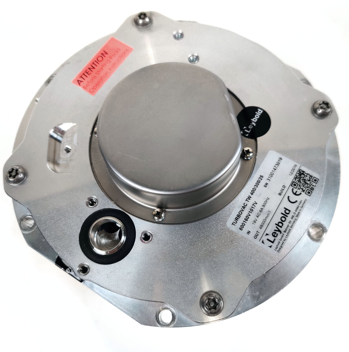 Oerlikon Leybold 800160V1017V TW 400/300/25 Turbovac Turbomolecular Vaccum Pump
