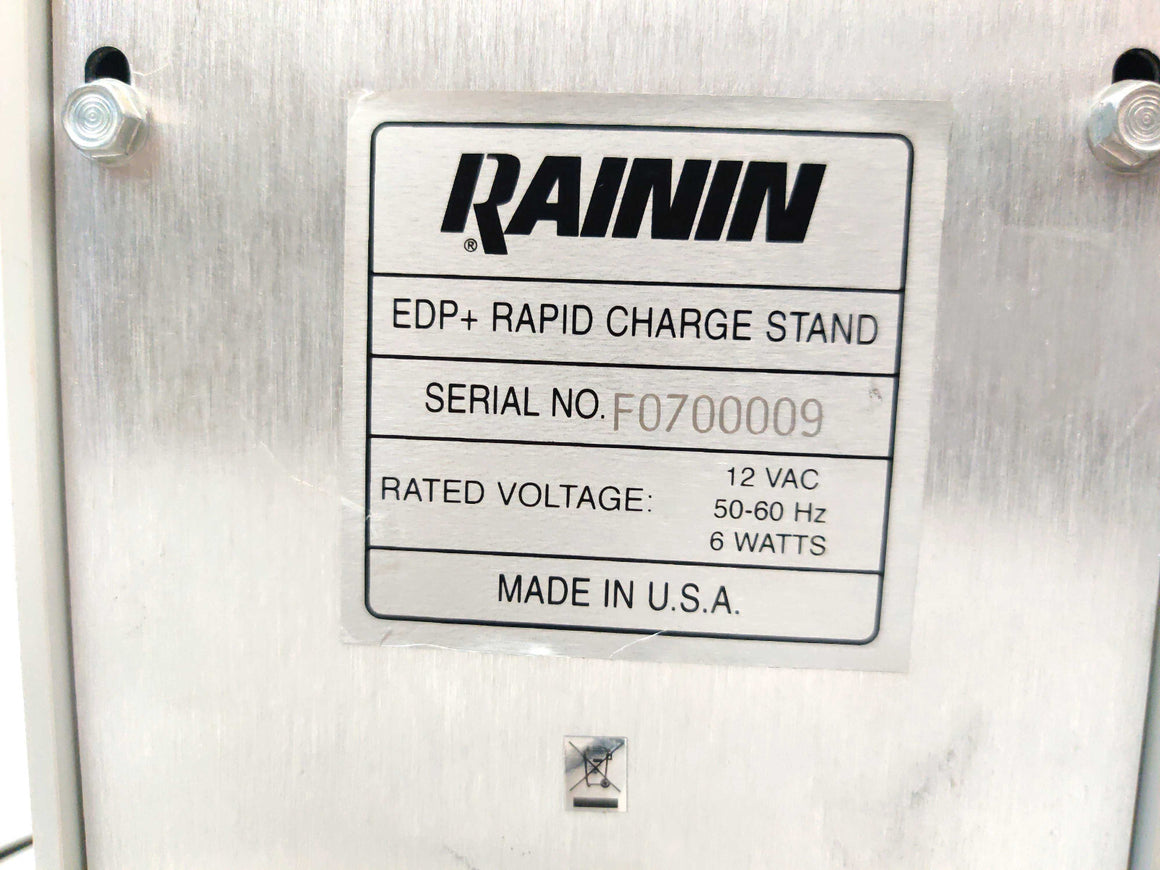 2Pcs Rainin EDP Single Channel Electronic Pipette 10ml & 1000µL w Rapid Charger