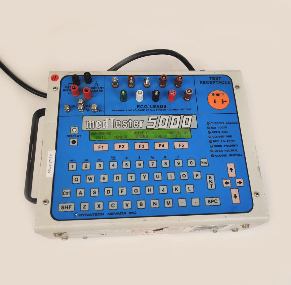 Dynatech DNI Nevada medTester 5000 Automated Electrical Safety Analyzer. Working