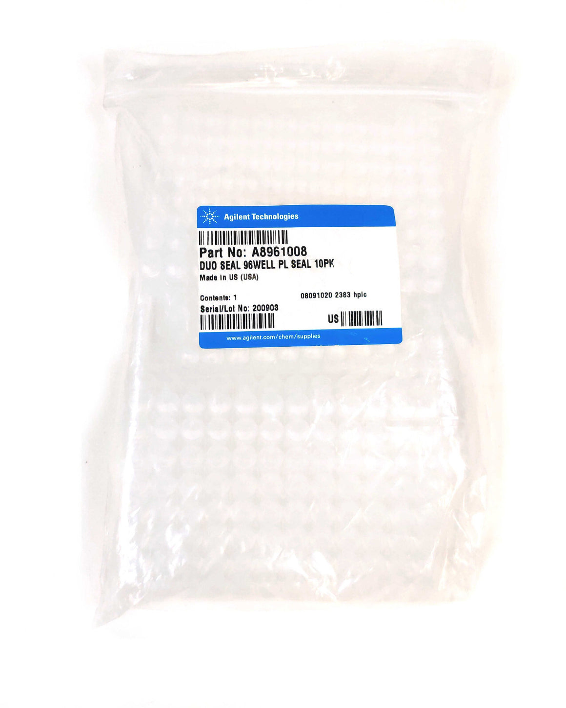 Agilent Captiva ND and ND A8961008 DuoSeal 96 96-well plate seals 10/pk