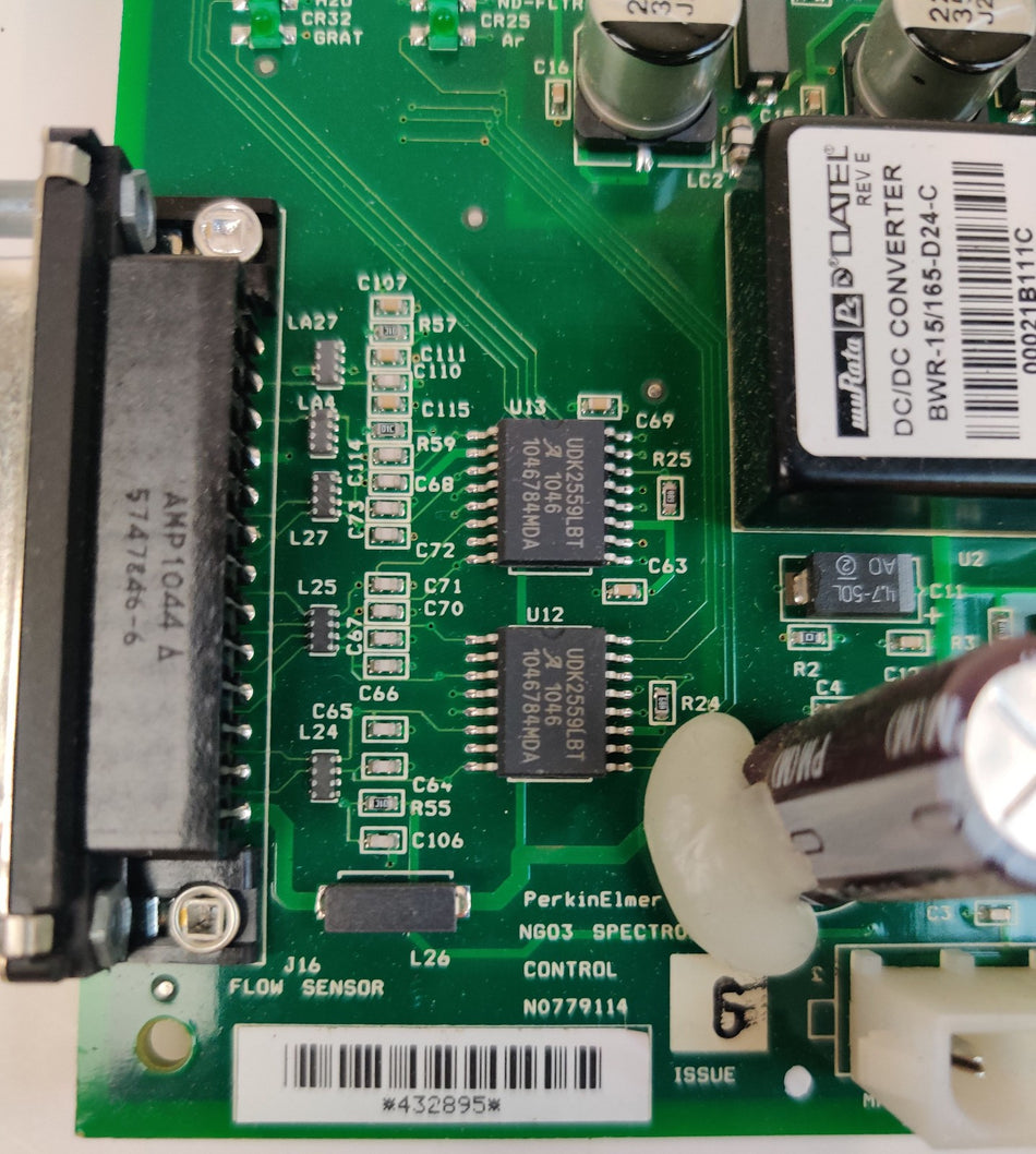 Perkin Elmer NGO3 Spectrometer Control PCB N0779114 issue G w N515802 dotLink