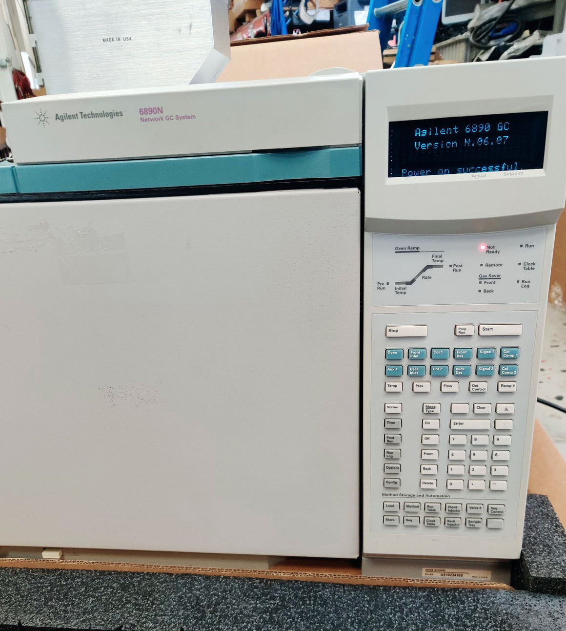 Agilent 6890N Network Gas Chromatograph G1530N with FID and NPD Detector Tested