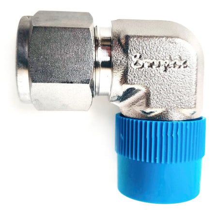 Swagelok Elbow Connector Fitting, 1/2" Tube x 1/2 Male NPT Stainless Steel