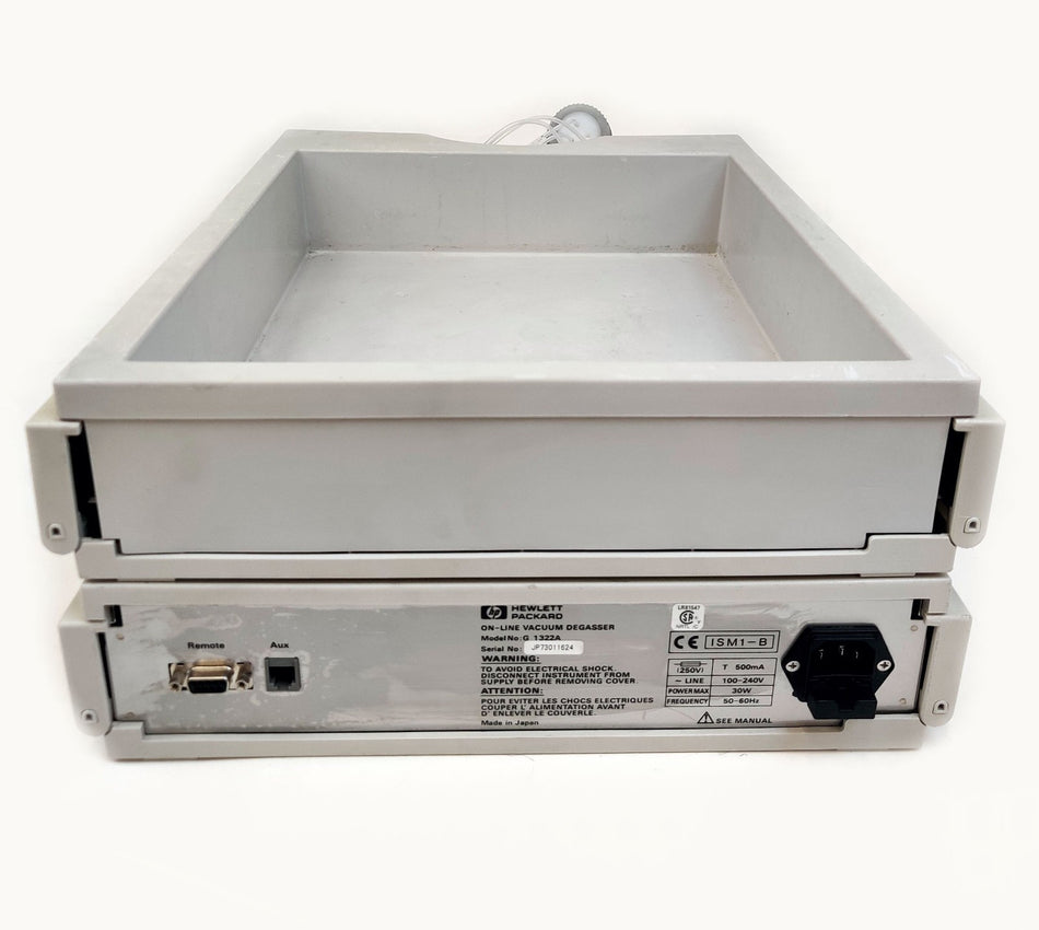 Agilent G1322A On-Line Vacuum Degasser 4-CH w Lid & Tray 1100 HPLC. Tested