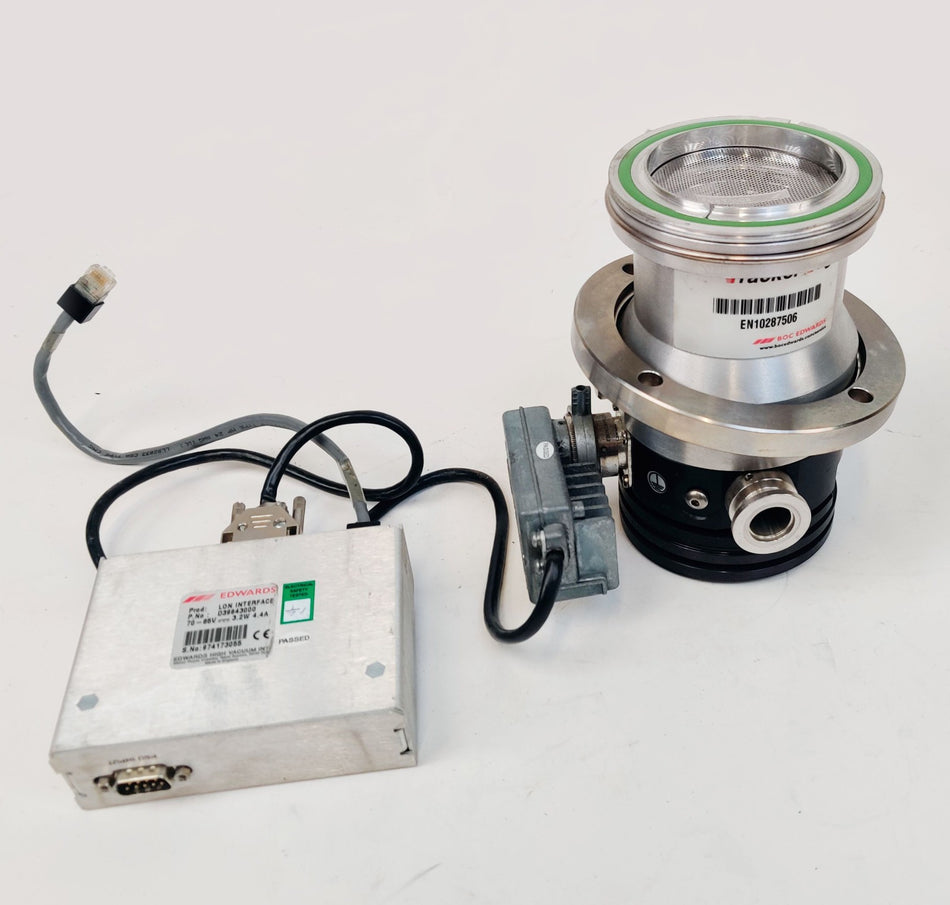 Edwards BOC EXT 70 DN 63 ISO-K Vacuum Turbo Pump with D39643000 Lon Interface
