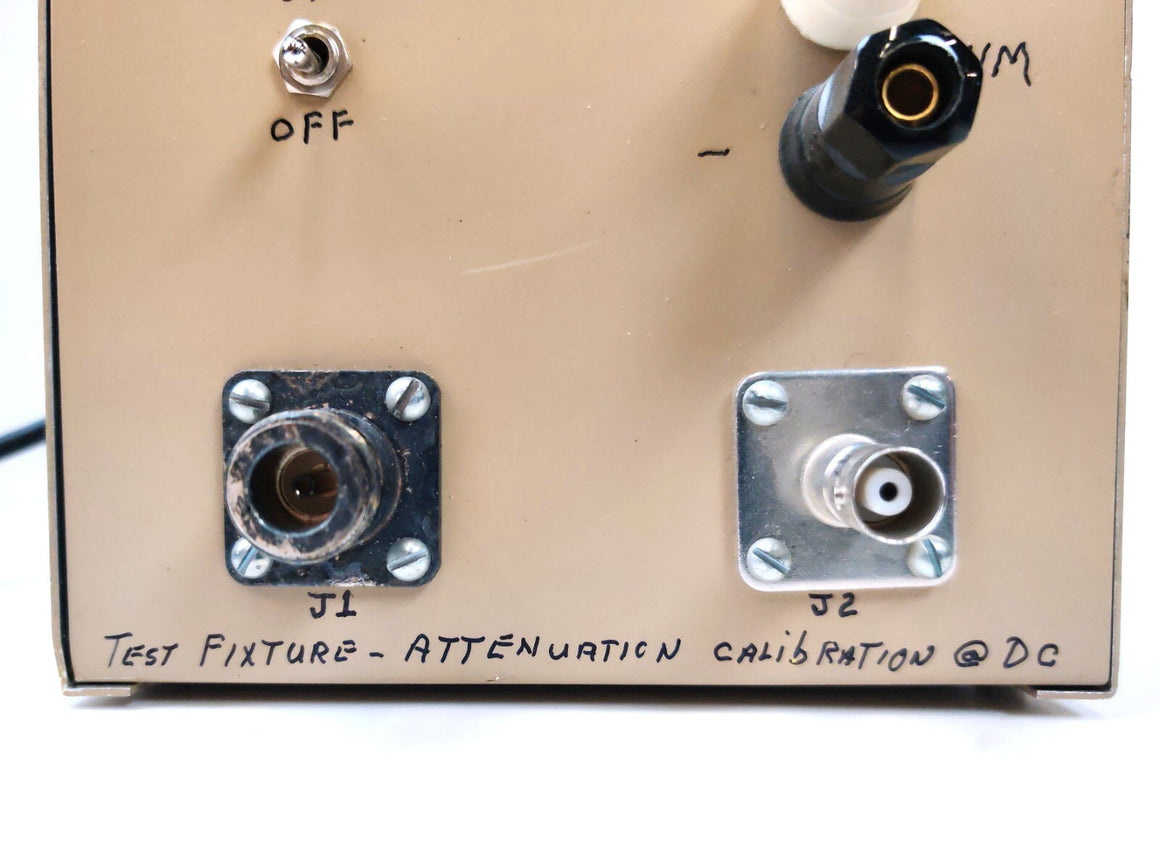 FAA Fabricated DC Attenuation Calibration Fixture compare Narda 61A1B