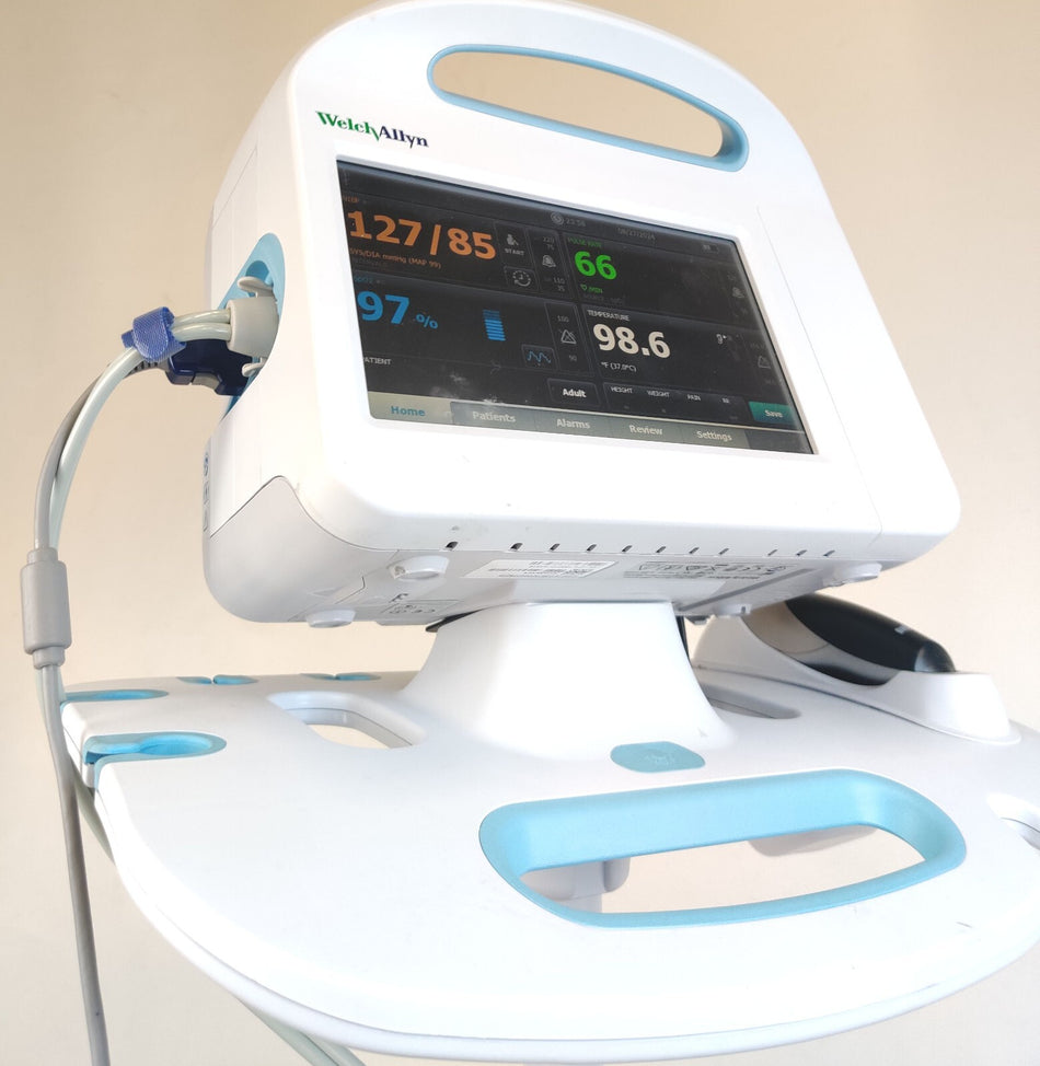 Welch Allyn Connex Vital Signs Monitor 6000 WIFI SpO2 NIBP Braun Stand 67NXEX