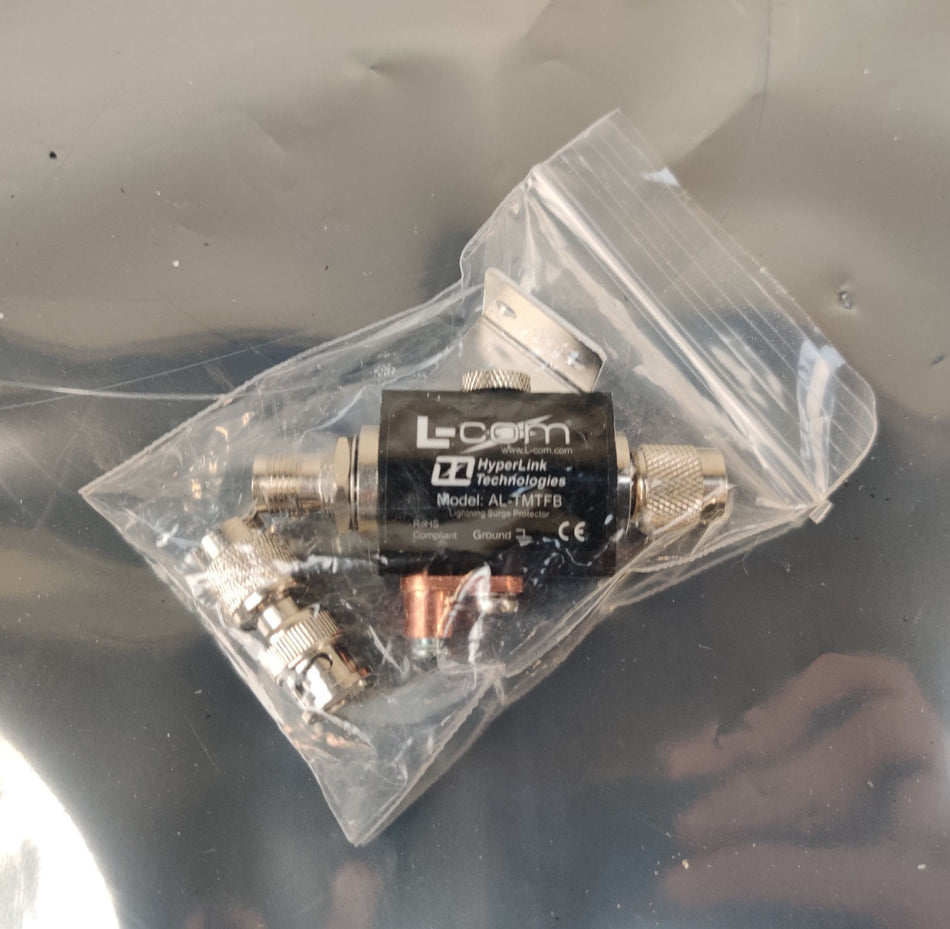 RF Lightning Surge Arrester Protector TNC Male to TNC Female 3GHz L-Com AL-TMTFB