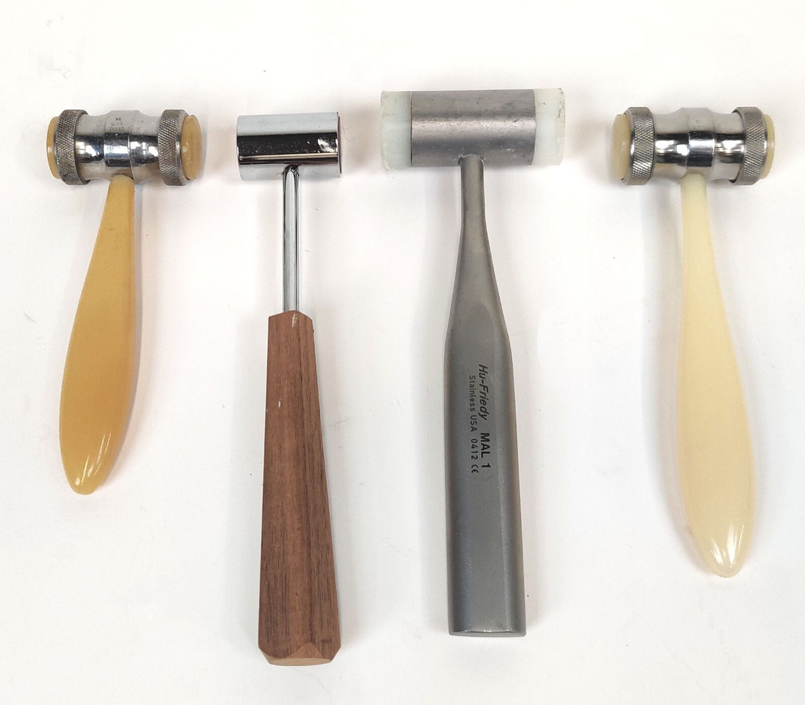 Lot of 4 Mead Mallet, Nylon Ends Hu-Friedy MAL 1, Tarno 1