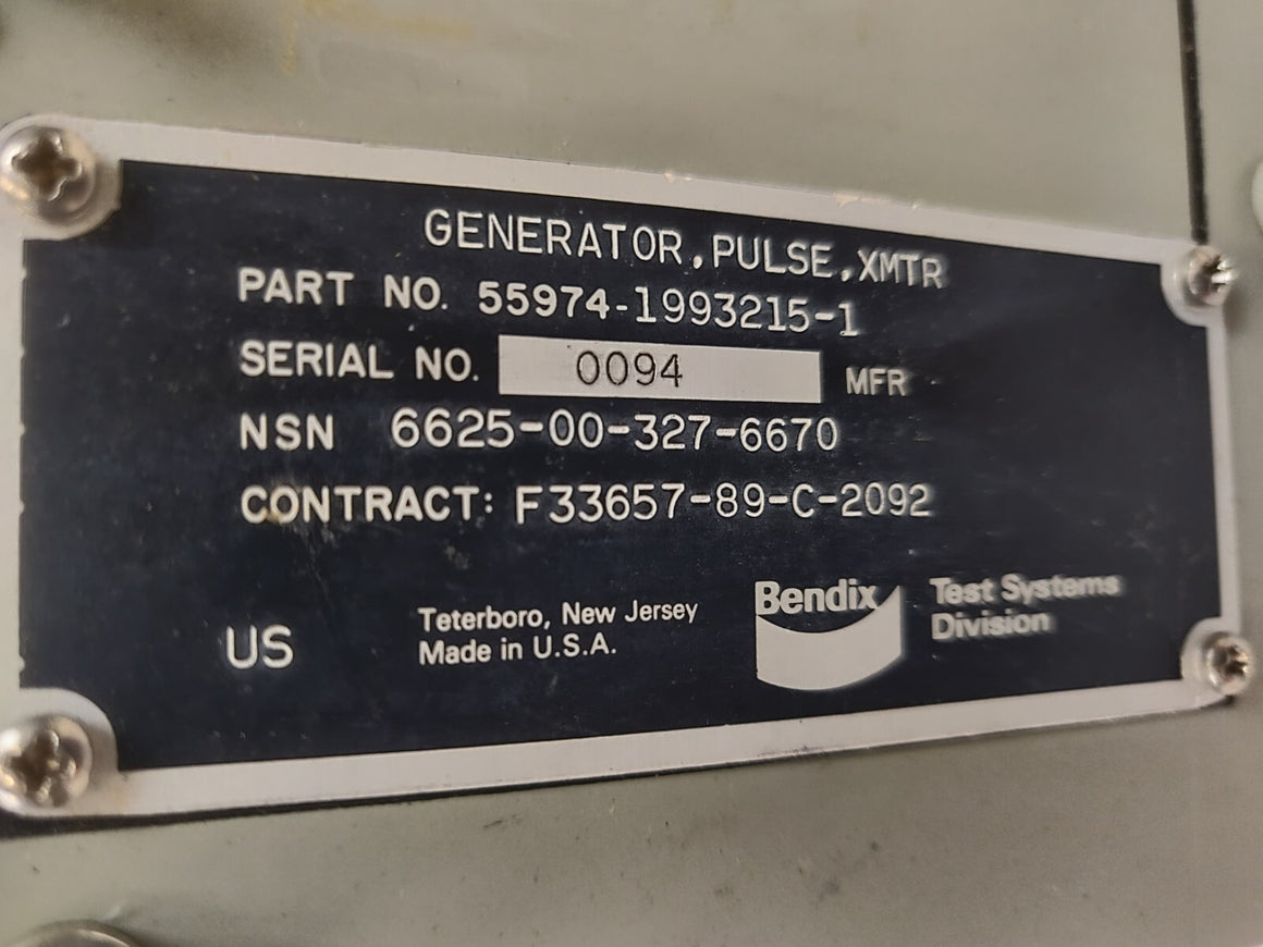 Bendix 55974-1993215-1 Encapsulated Pulse Generator XMTR, NSN: 6625-00-327-6670
