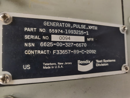 Bendix 55974-1993215-1 Encapsulated Pulse Generator XMTR, NSN: 6625-00-327-6670