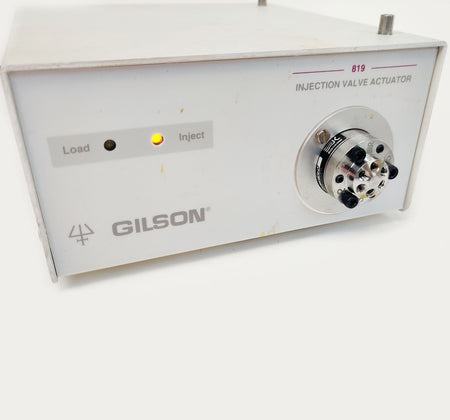 Gilson 819 Injection Valve Actuator w 7010-090 Rheodyne Valve 6P HPLC LC Tested