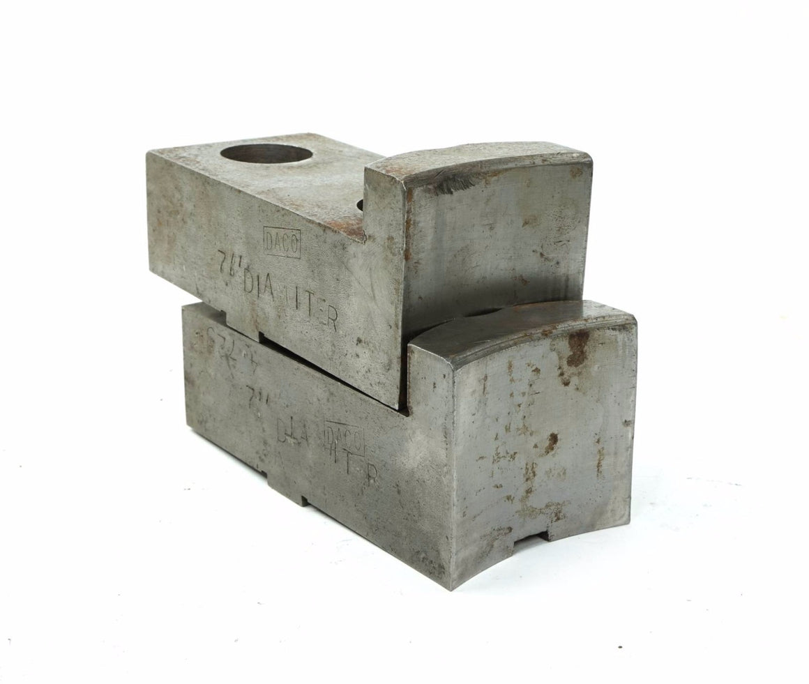 Set of 2 Daco 7" x 4.725" Soft Jaw Standard Tongue & Groove for 15" lathe Chuck