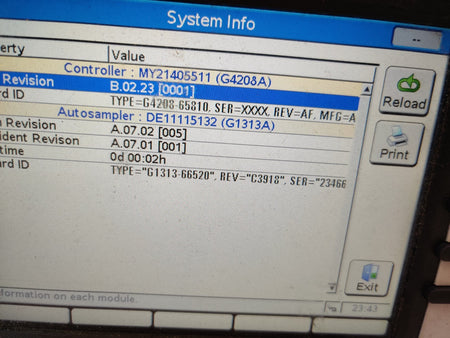 Agilent G1313A ALS Standard Autosampler 1100 HPLC Tested. Calibrated