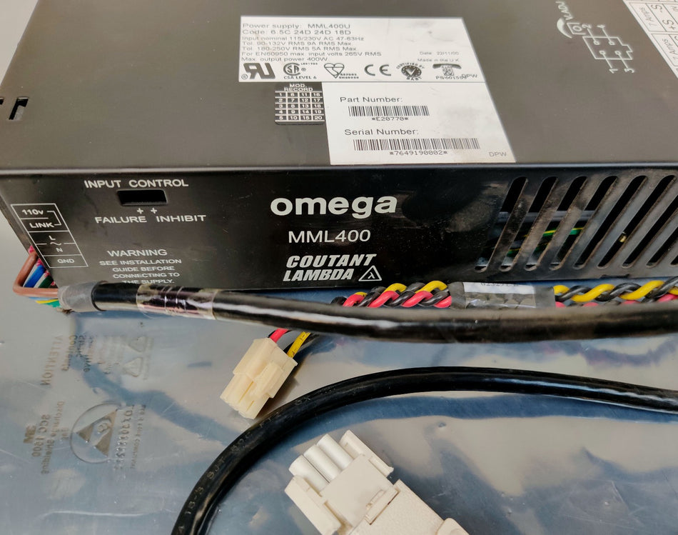 Lambda MML400 400W Power Supply 7A MML400U Sciex Elan DRC Thermo LTQ XL Tested