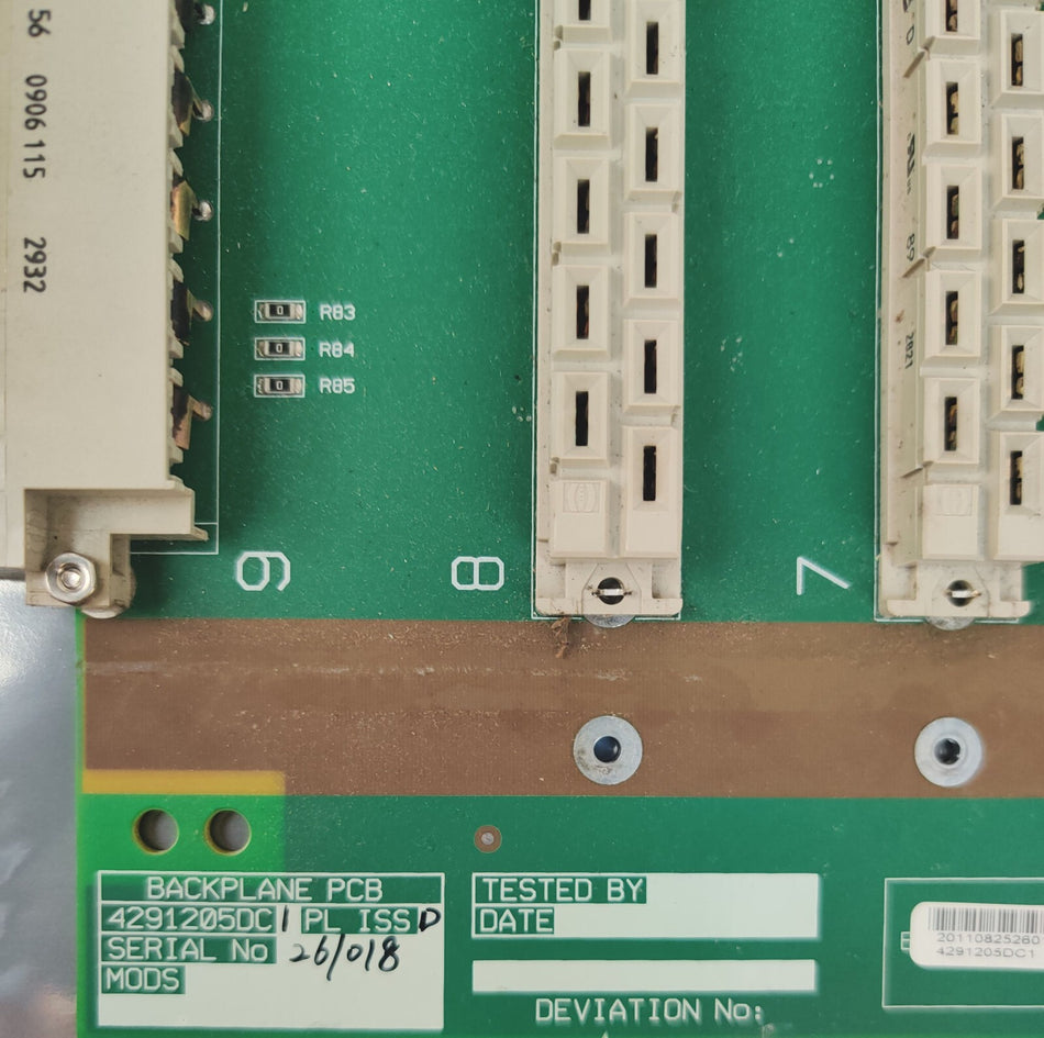 Waters Xevo G2 Qtof MS 4291205DC1 Backplane PCB MA4291-205P1D. Working