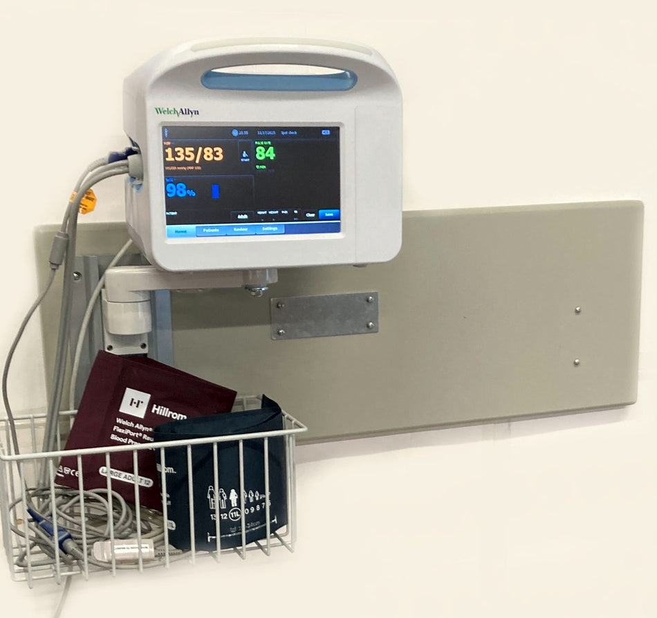 Welch Allyn Connex 6000 Vital Signs Monitor 68NXEX w Nellcor SpO2 Cuff CGX Mount
