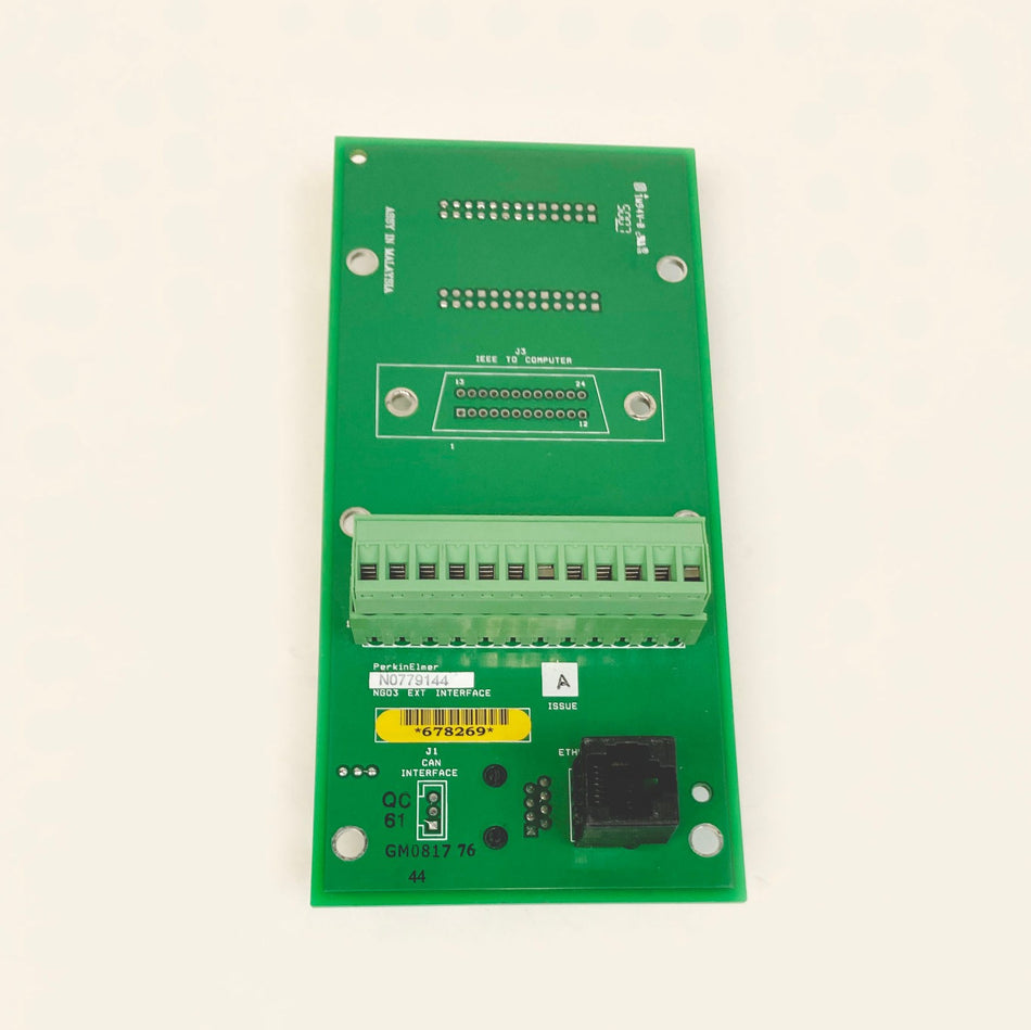 PerkinElmer Optima ICP N0779144 External Customer Interface PCB W/O IEEE Working