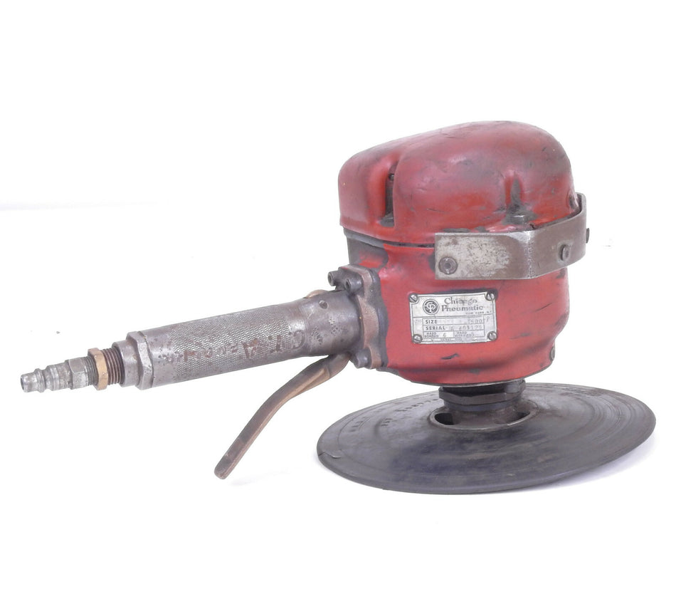 Air Grinder Chicago Pneumatic Heavy Duty polisher 6"  3321A-1500P. Working