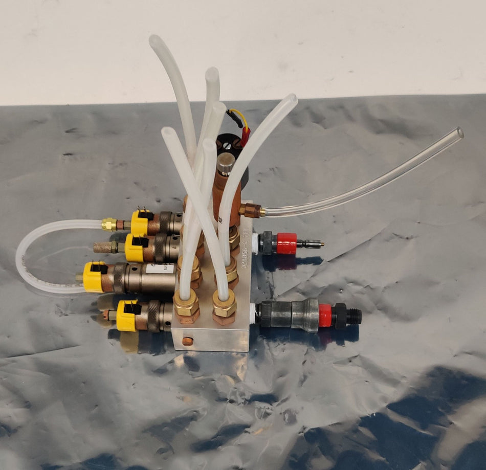 PerkinElmer Sciex ELAN Argon & Auxiliary Gas Manifold w/ Needle, Sensor Working