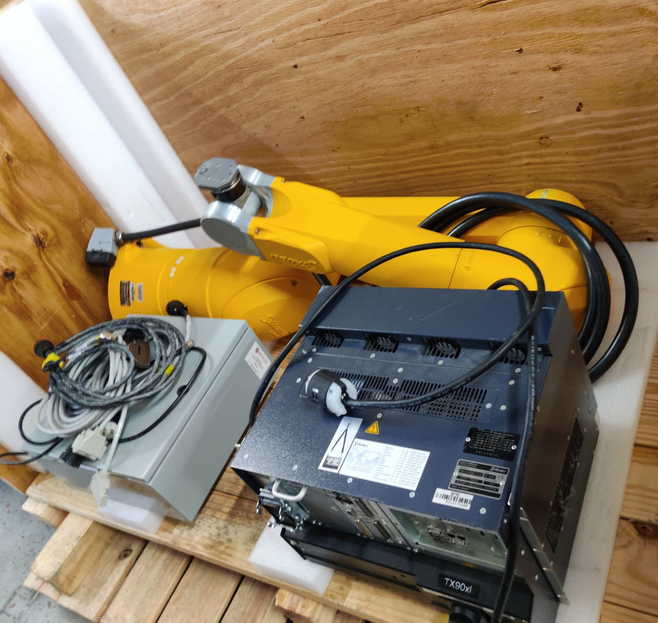 Staubli TX90 XL 6-Axis Robot Arm 5 kg with CS8C Controller and Cables