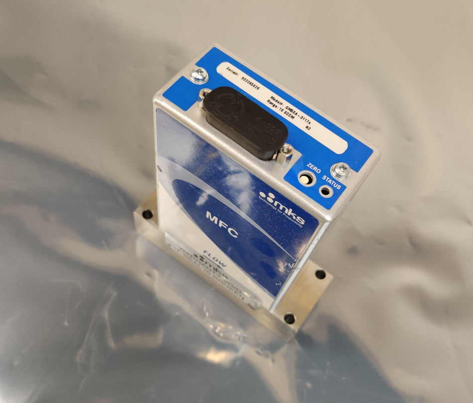 MKS GM50A Mass Flow Controller GM50A-31174, 10 SCCM N2 (Nitrogen)