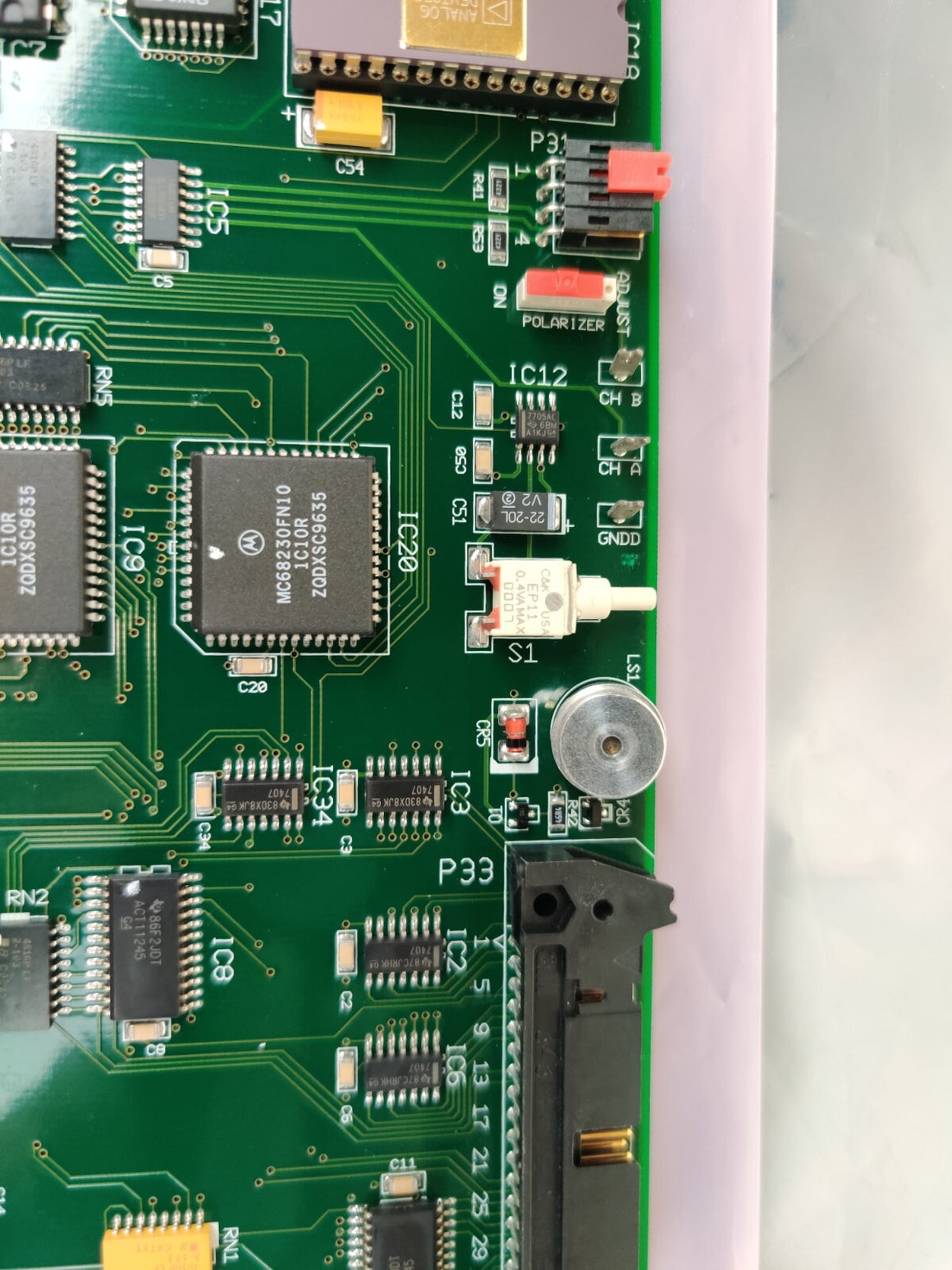 Perkin Elmer Polarimeter 341 PCB 3 I/O Board B2-101-033 B2101-032