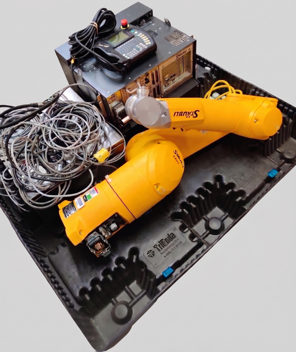 Staubli TX60 L 6-Axis Robot Arm 2 kg w/ CS8C Controller SP1 Teach Pendant Cables
