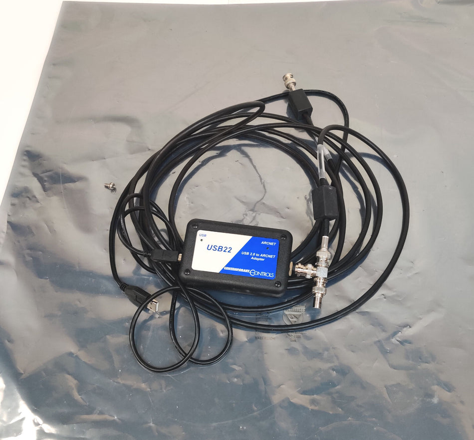 Contemporary Controls USB22-CXB USB 2.0 to ARCNET 2.5 Mbps with Instrument Cable
