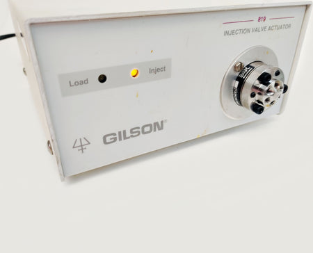Gilson 819 Injection Valve Actuator w 7010-090 Rheodyne Valve 6P HPLC LC Tested