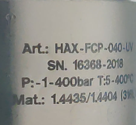 Hellma Analytics UV Inmmersion Cell Probe 1-400 bar 5-400ªC compare Excalibur HD