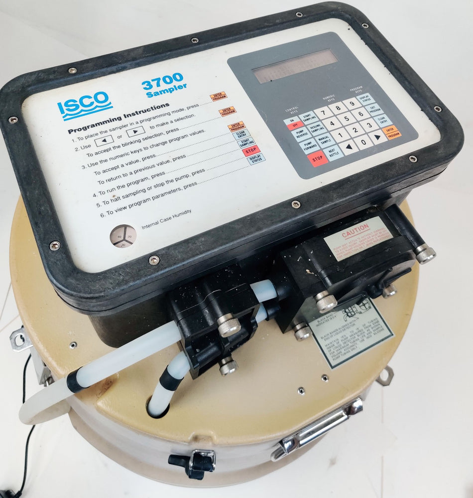 ISCO 3700 Compact Waste Water Sampler 60-3704-001 w 22 Bottle, 1 L each