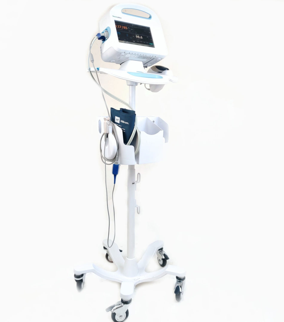 Welch Allyn Connex Vital Signs Monitor 6000 WIFI SpO2 NIBP Braun Stand 68NXEX