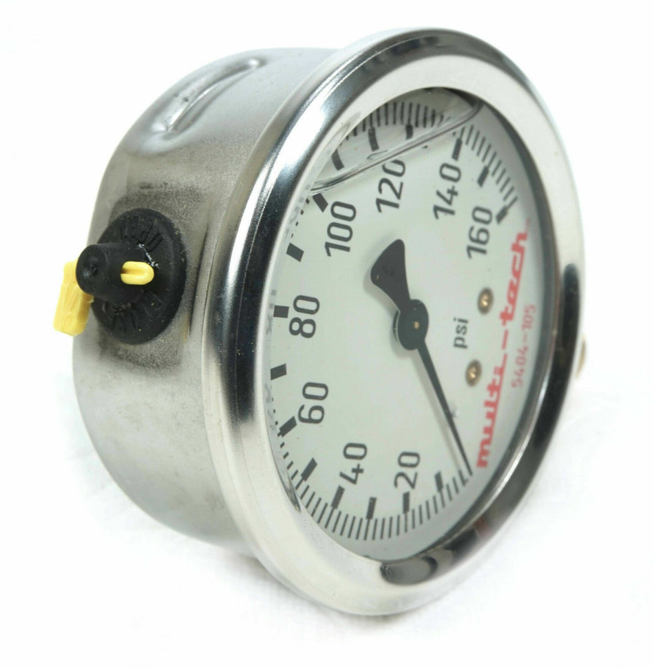 MultiTech 5404-105 Liquid Pressure Gauge  2.5" 160 PSI 3/8 NPT compare Marsh