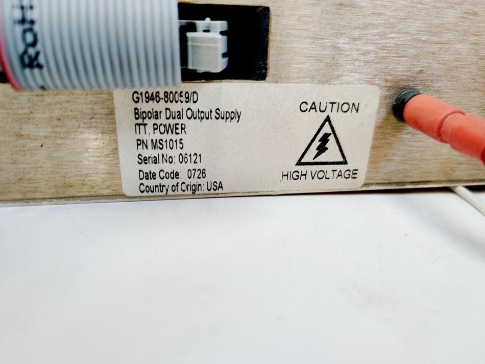 Agilent 6200 TOF G1946-80059/D Bipolar Dual Output Power Supply MS1015 Tested
