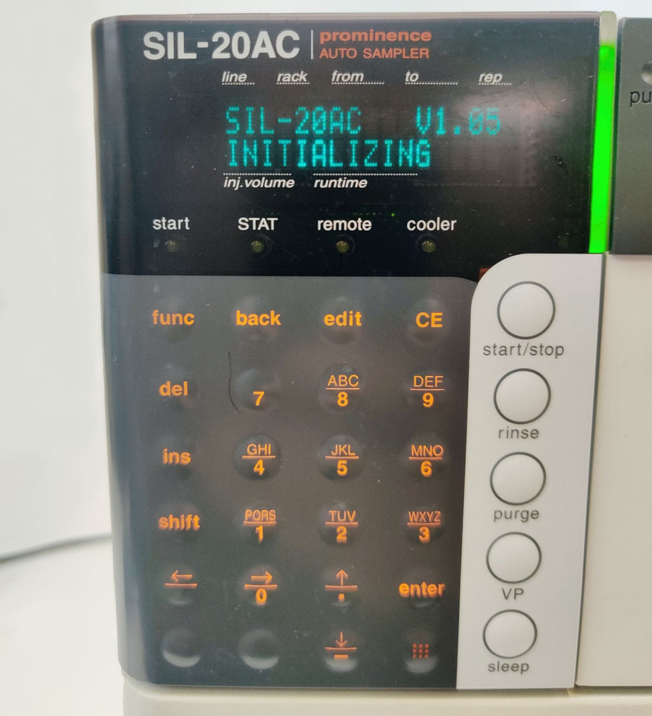 Shimadzu SIL-20 AC Prominence Autosampler HPLC System Tested