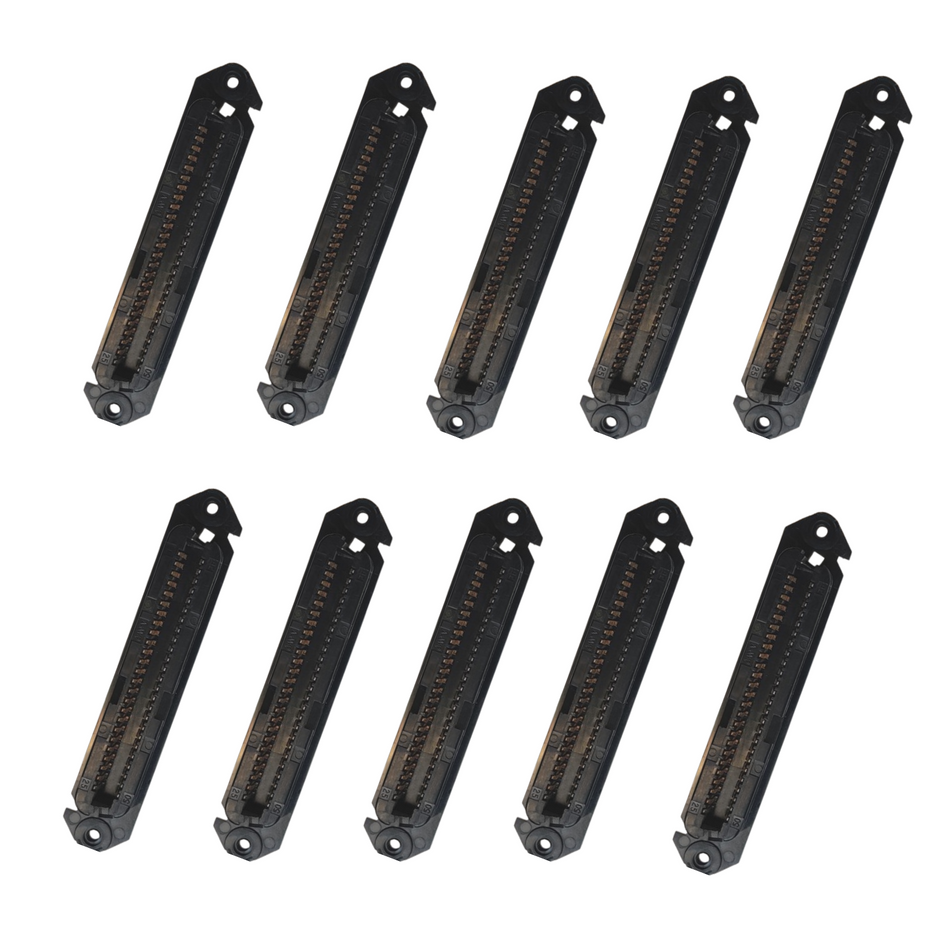 AMP 229974-1 50 Position Plug I/O Connector Free Hanging IDC. MALE. Lot of 10