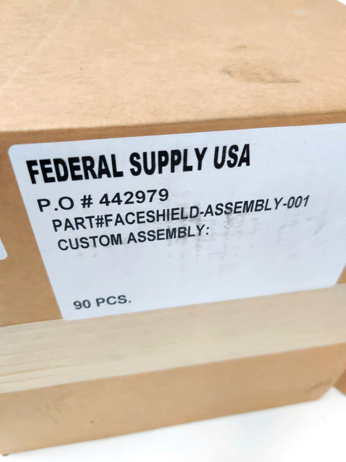 Lot of 180 Federal Supply Face Shield Reusable Protection Mask Cover USA