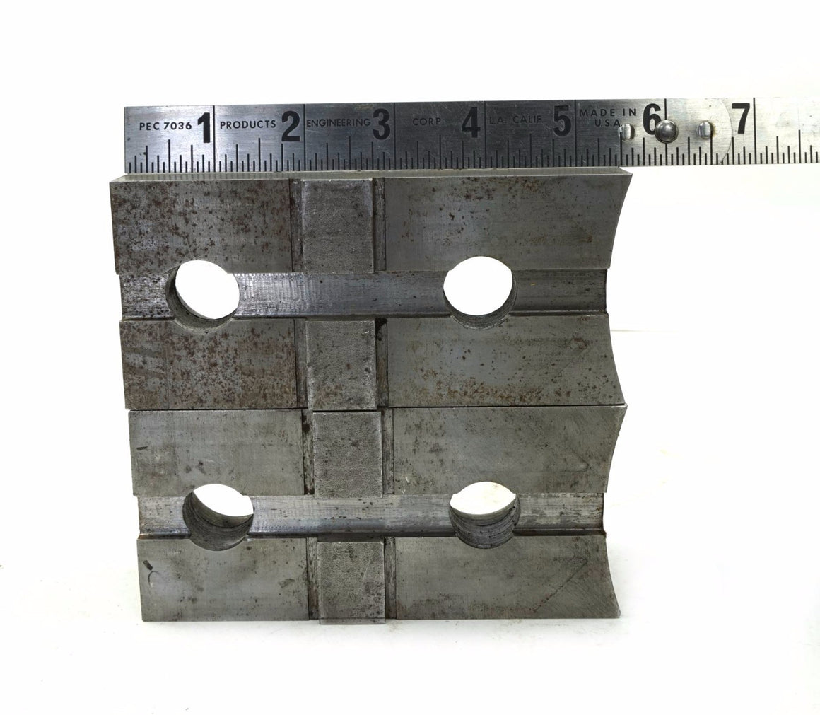 Set of 2 Daco 7" x 4.725" Soft Jaw Standard Tongue & Groove for 15" lathe Chuck