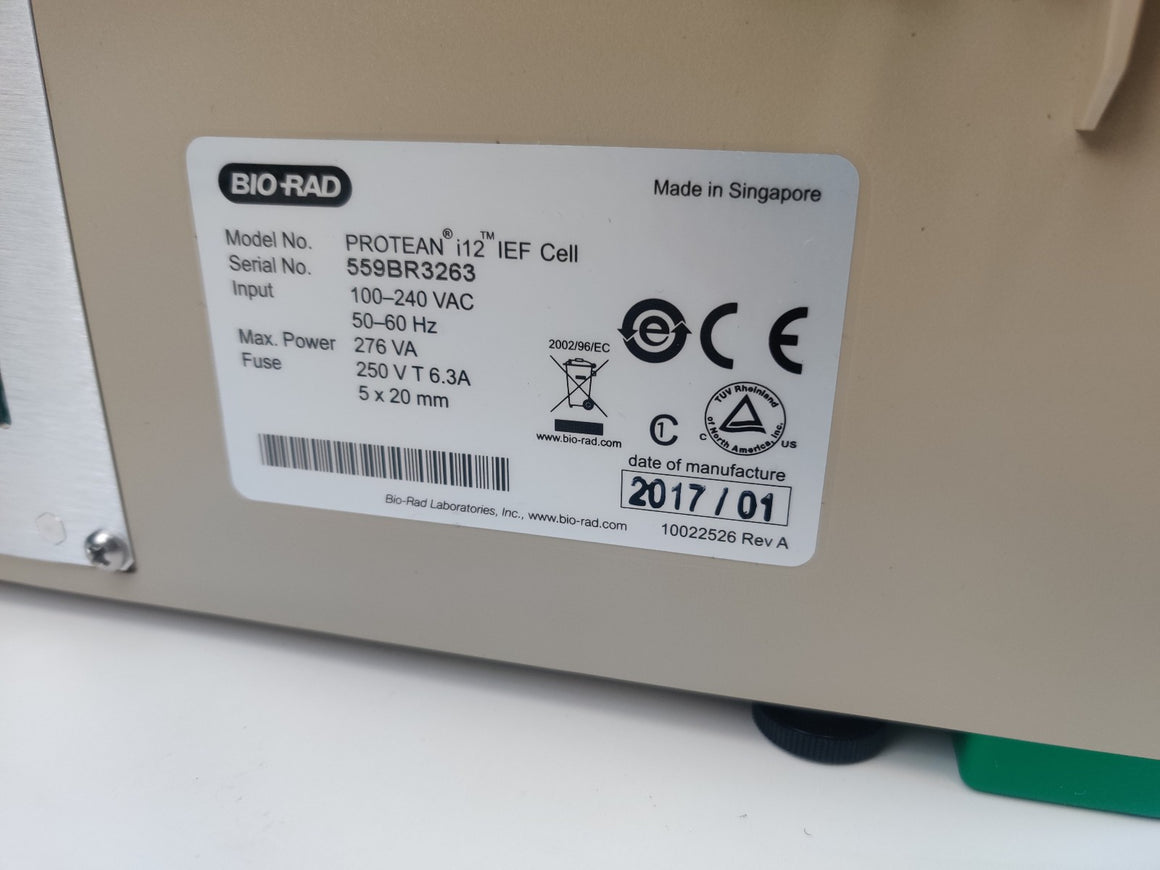 Bio-Rad Protean i12 IEF Isoelectric Focusing Cell Protein System 2-D Tested