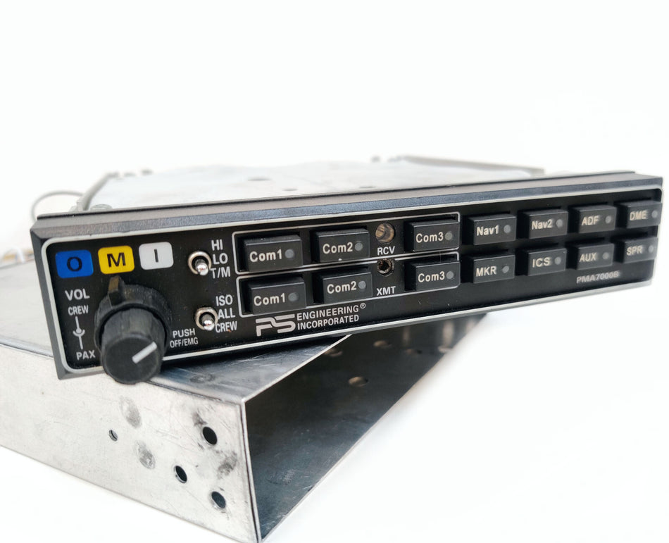 PS Engineering PMA7000 Audio Selector Panel with Rack
