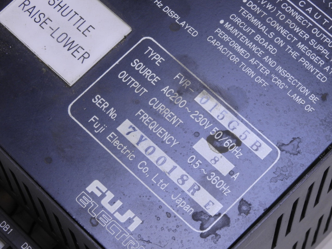 Fuji FVR-G5 FVR-015G5B Variable Frequency Drive AC Drive 2HP AC 200 - 230V 8A
